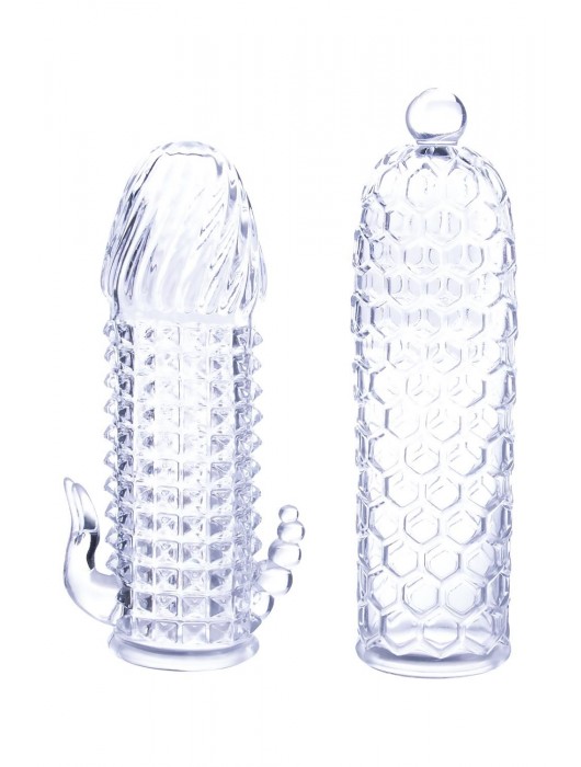 Набор из 2 прозрачных насадок на член Seductive Tickler Sleeves Set - NMC - в Новошахтинске купить с доставкой