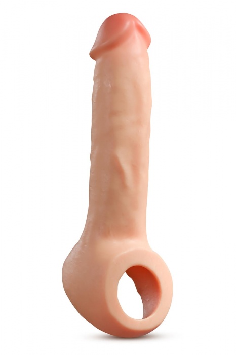 Телесная насадка-удлинитель Thrive 8.75 Inch Realistic Penis Extender Sleeve - 22,2 см. - Blush Novelties - в Новошахтинске купить с доставкой