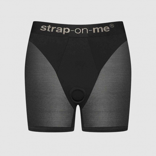 Трусики-шорты для фиксации насадок Strap-on-me Harness Lingerie Halo - size XS - Strap-on-me - купить с доставкой в Новошахтинске