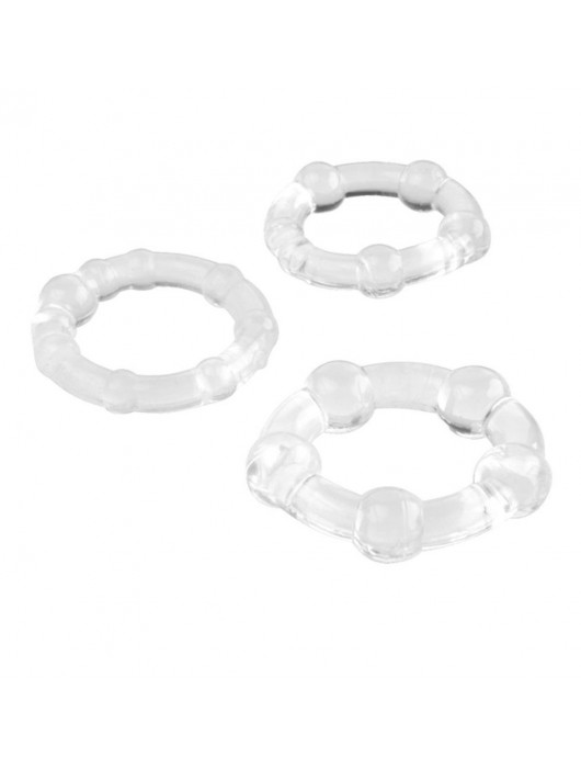 Набор из 3 эрекционных прозрачных колец - Boys of Toys - в Новошахтинске купить с доставкой