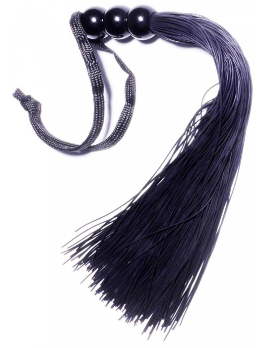 Черная силиконовая плетка - 25,4 см. - Boys of Toys - купить с доставкой в Новошахтинске