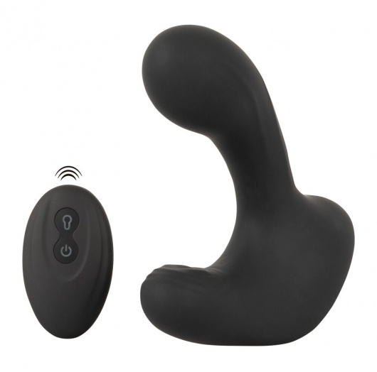 Черная анальная вибропробка с функцией расширения RC Butt Plug with 3 functions - Orion - в Новошахтинске купить с доставкой