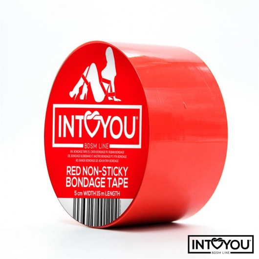 Красный скотч для фиксации Non-Sticky Bondage Tape - 15 м. - Intoyou - купить с доставкой в Новошахтинске