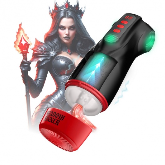 Интерактивный мастурбатор Raven с вакуумом, вибрацией и подсветкой - Shots Media BV - в Новошахтинске купить с доставкой