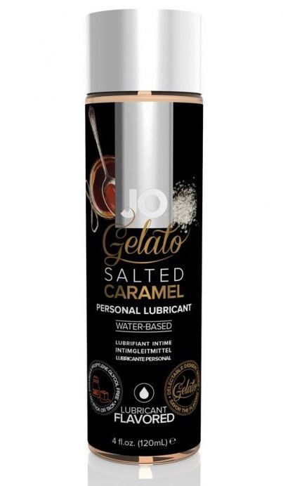 Лубрикант с ароматом солёной карамели JO GELATO SALTED CARAMEL - 120 мл. - System JO - купить с доставкой в Новошахтинске