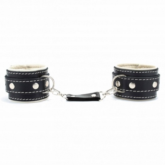 Оковы на ноги со светлым подкладом - БДСМ Арсенал - купить с доставкой в Новошахтинске