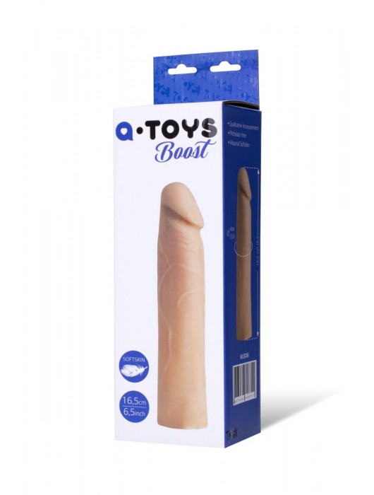 Реалистичная насадка с ярко выраженной головкой - 16,5 см. - A-toys - в Новошахтинске купить с доставкой