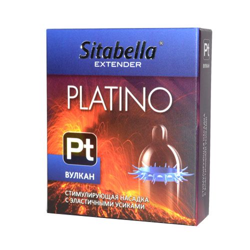 Стимулирующая насадка с усиками Platino  Вулкан - Sitabella - купить с доставкой в Новошахтинске