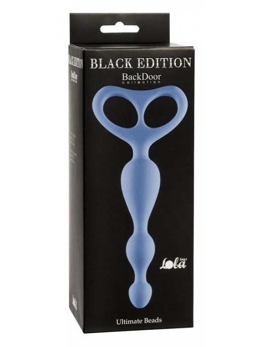 Синяя анальная цепочка Ultimate Beads - 17 см. - Lola Games