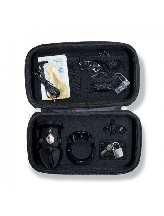 Пояс верности с электростимуляцией Mystim Pubic Enemy No1 Black Edition - MyStim - купить с доставкой в Новошахтинске