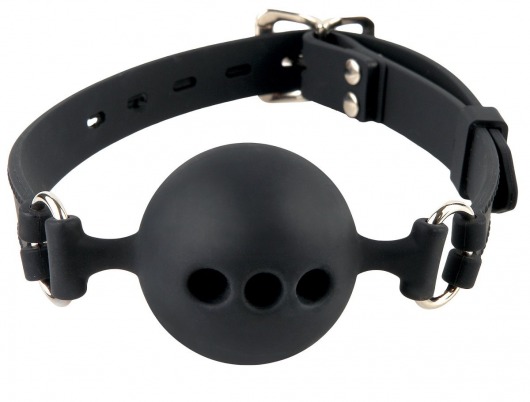 Силиконовый кляп-шар с отверстиями для дыхания Silicone Breathable Ball Gag Small - Pipedream - купить с доставкой в Новошахтинске