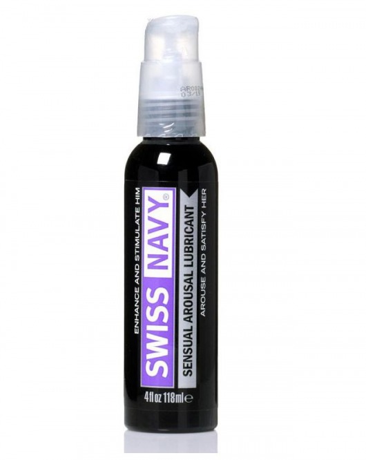 Возбуждающий гель-лубрикант на водной основе Sensual Arousal Lubricant  - 118 мл. - Swiss navy - купить с доставкой в Новошахтинске