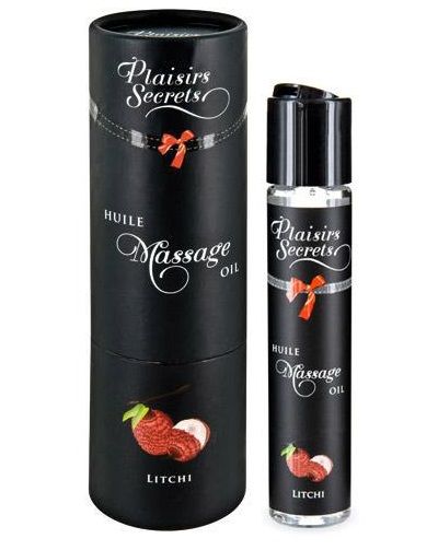 Массажное масло с ароматом личи Huile de Massage Gourmande Litchi - 59 мл. - Plaisir Secret - купить с доставкой в Новошахтинске