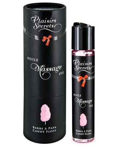 Массажное масло с ароматом сладкой ваты Huile de Massage Gourmande Barbe à Papa - 59 мл. - Plaisir Secret - купить с доставкой в Новошахтинске