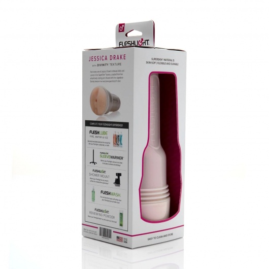 Мастурбатор-вагина Fleshlight Girls - Jessica Drake Heavenly - Fleshlight - в Новошахтинске купить с доставкой