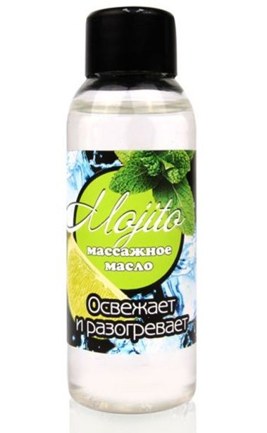 Массажное масло для тела Mojito с ароматом лайма - 50 мл. - Биоритм - купить с доставкой в Новошахтинске