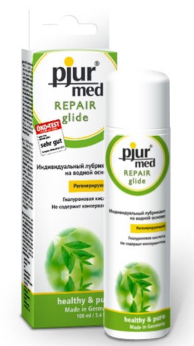 Регенирирующий лубрикант с гиалуроновой кислотой pjur MED Repair glide - 100 мл. - Pjur - купить с доставкой в Новошахтинске