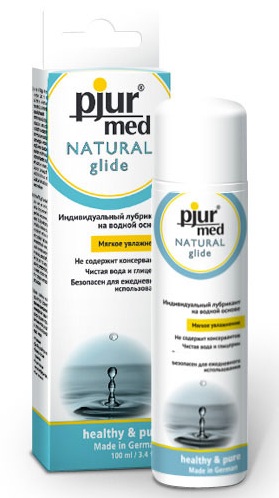 Нейтральный лубрикант на водной основе pjur MED Natural glide - 100 мл. - Pjur - купить с доставкой в Новошахтинске