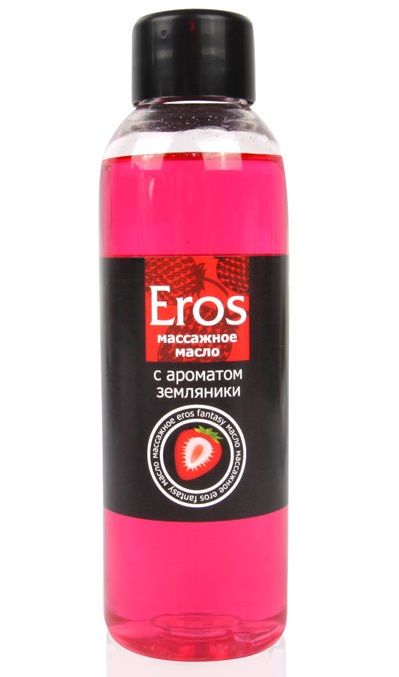 Массажное масло Eros fantasy с ароматом земляники - 75 мл. - Биоритм - купить с доставкой в Новошахтинске