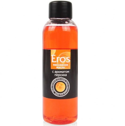 Массажное масло Eros exotic с ароматом персика - 75 мл. - Биоритм - купить с доставкой в Новошахтинске