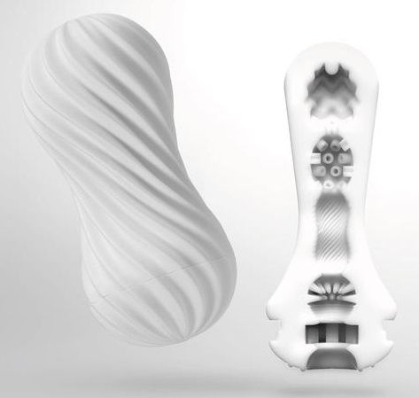 Мастурбатор FLEX Silky White с мягким рельефом - Tenga - в Новошахтинске купить с доставкой