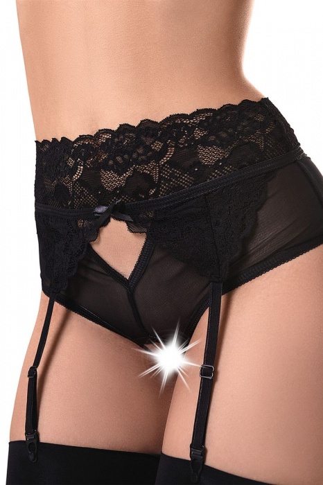 Эротические кружевные трусики-пояс c высокой посадкой - Erolanta купить с доставкой