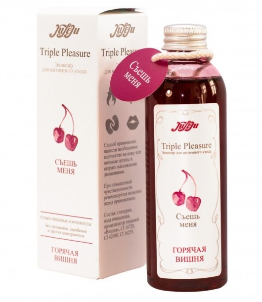 Эликсир Triple Pleasure  Горячая вишня  - 130 гр. - JULEJU - купить с доставкой в Новошахтинске