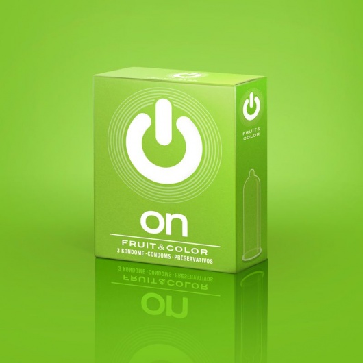 Цветные ароматизированные презервативы ON) Fruit   Color - 3 шт. - ON) - купить с доставкой в Новошахтинске