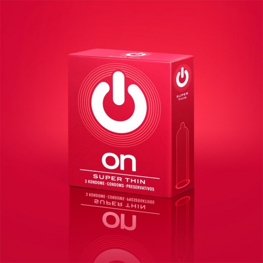 Супертонкие презервативы ON) Super Thin - 3 шт. - ON) - купить с доставкой в Новошахтинске