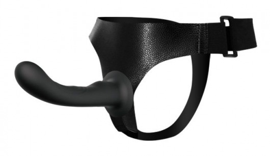 Страпон с изогнутой головкой Ultra Harness Curvy Dildo - 15,8 см. - Baile - купить с доставкой в Новошахтинске