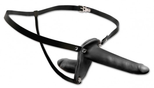 Женский страпон с вагинальной пробкой Double Penetrix Strap-on - 15 см. - Pipedream - купить с доставкой в Новошахтинске