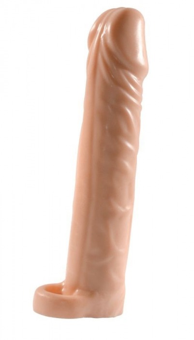Телесная насадка-удлинитель Extension sleeve с подхватом - 17 см. - Sitabella - в Новошахтинске купить с доставкой