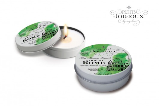 Массажная свеча Petits Joujoux Rome с ароматом грейпфрута и бергамота - 33 гр. - MyStim - купить с доставкой в Новошахтинске