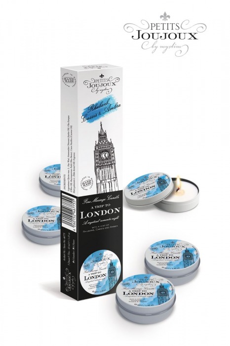 Набор из 5 свечей Petits Joujoux London с ароматом ревеня, амбры и чёрной смородины - MyStim - купить с доставкой в Новошахтинске
