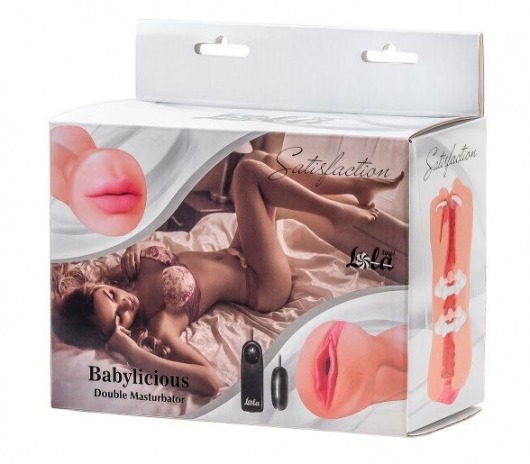 Двусторонний мастурбатор с вибропулей Satisfaction Babylicious - Lola Games - в Новошахтинске купить с доставкой