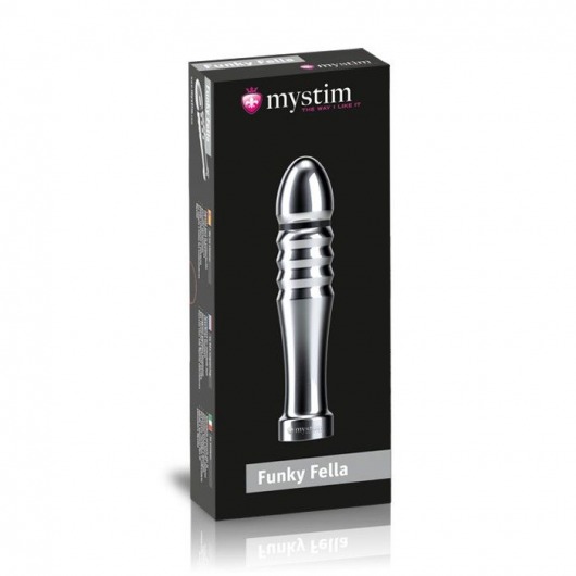 Ребристый фаллоимитатор для электростимуляции Funky Fella Rill Dildo - 13 см. - MyStim - купить с доставкой в Новошахтинске