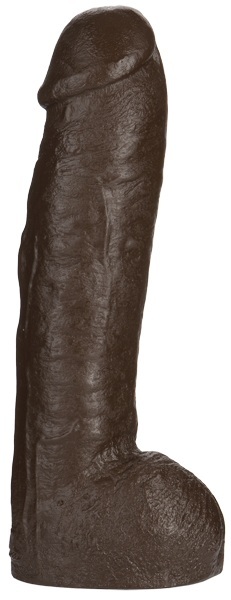 Большая насадка для трусиков Vac-U-Lock Realistic Hung - 31,7 см. - Doc Johnson - купить с доставкой в Новошахтинске