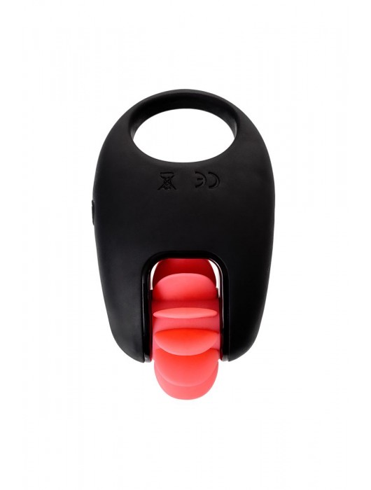 Чёрно-красное эрекционное виброкольцо Erotist - Erotist Adult Toys - в Новошахтинске купить с доставкой