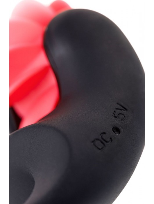 Чёрно-красное эрекционное виброкольцо Erotist - Erotist Adult Toys - в Новошахтинске купить с доставкой