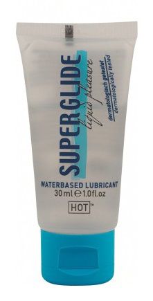 Гель-смазка на водной основе для чувствительной кожи Superglide - 30 мл. - HOT - купить с доставкой в Новошахтинске