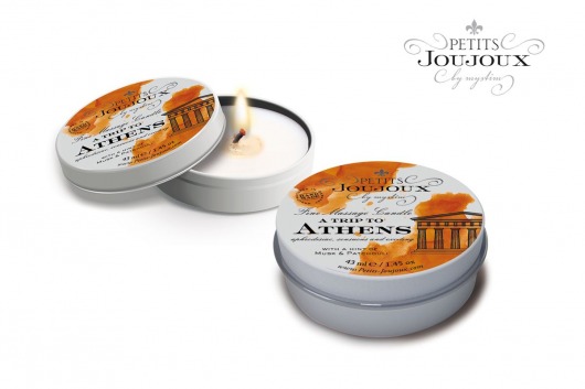 Массажная свеча Petits Joujoux Athens с ароматом муската и пачули - 33 гр. - MyStim - купить с доставкой в Новошахтинске