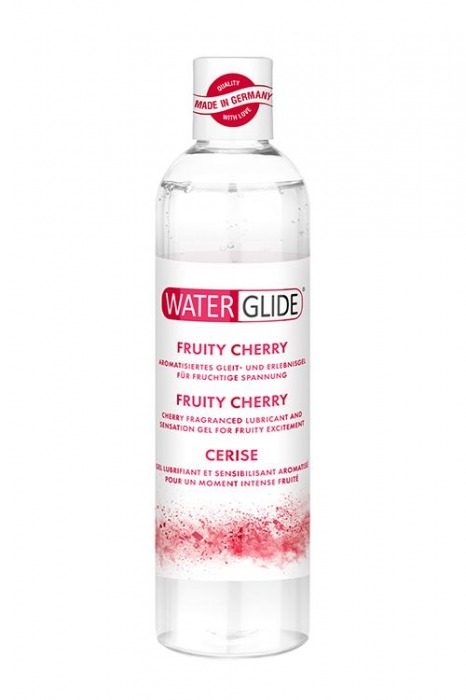 Лубрикант на водной основе с ароматом вишни FRUITY CHERRY - 300 мл. - Waterglide - купить с доставкой в Новошахтинске