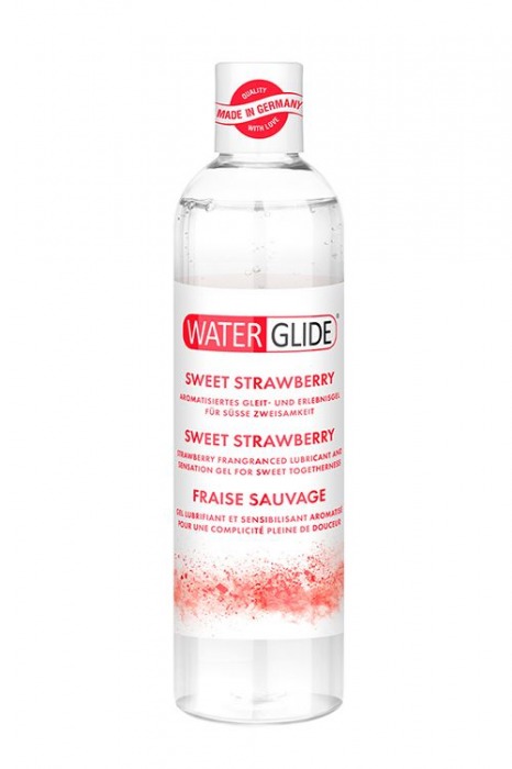 Лубрикант на водной основе с ароматом клубники SWEET STRAWBERRY - 300 мл. - Waterglide - купить с доставкой в Новошахтинске