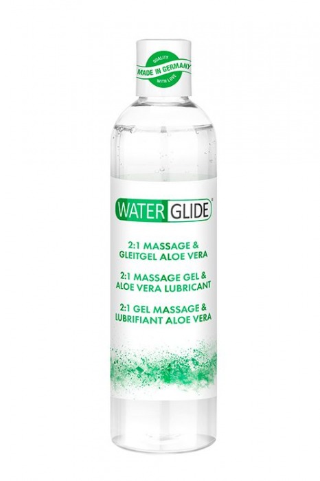Гель-смазка 2-в-1 MASSAGE   LUBRICANT ALOE VERA - 300 мл. - Waterglide - купить с доставкой в Новошахтинске