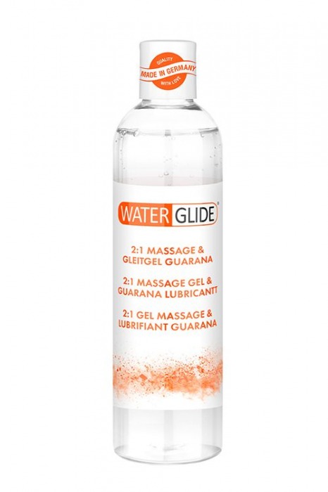 Гель-смазка 2-в-1 MASSAGE   LUBRICANT GUARANA - 300 мл. - Waterglide - купить с доставкой в Новошахтинске