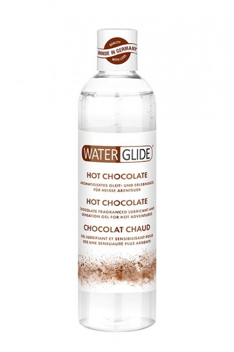 Лубрикант на водной основе с ароматом шоколада HOT CHOCOLATE - 300 мл. - Waterglide - купить с доставкой в Новошахтинске