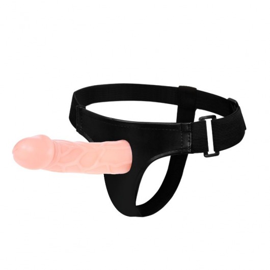 Телесный фаллоимитатор на трусиках Jessica Strap-On - 15,5 см. - Baile - купить с доставкой в Новошахтинске