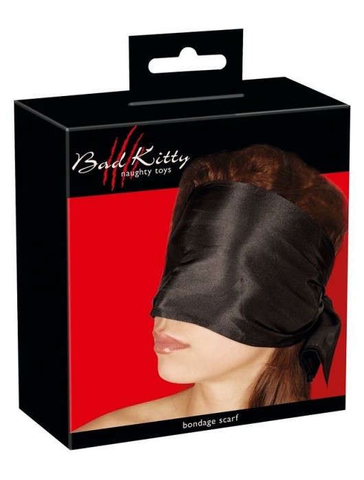 Широкая повязка-шарф на глаза Bad Kitty Bondage Scarf - Orion - купить с доставкой в Новошахтинске