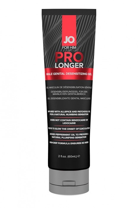 Гель-пролонгатор умеренного действия для мужчин JO Prolonger Gel – 60 мл. - System JO - купить с доставкой в Новошахтинске