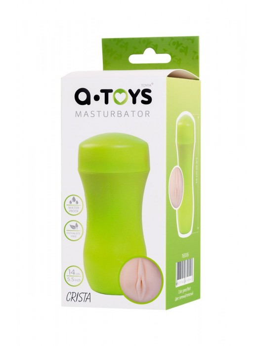 Мастурбатор-вагина A-Toys в зеленой колбе - A-toys - в Новошахтинске купить с доставкой